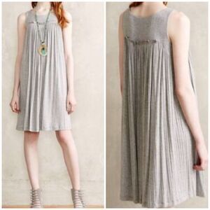 Anthropologie Rinku Dalamal Solano Gray Swing Dress size Large